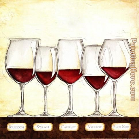 Les Vins Rouges painting - Unknown Artist Les Vins Rouges art painting Les Vins Rouges painting - Unknown Artist Les Vins Rouges art painting